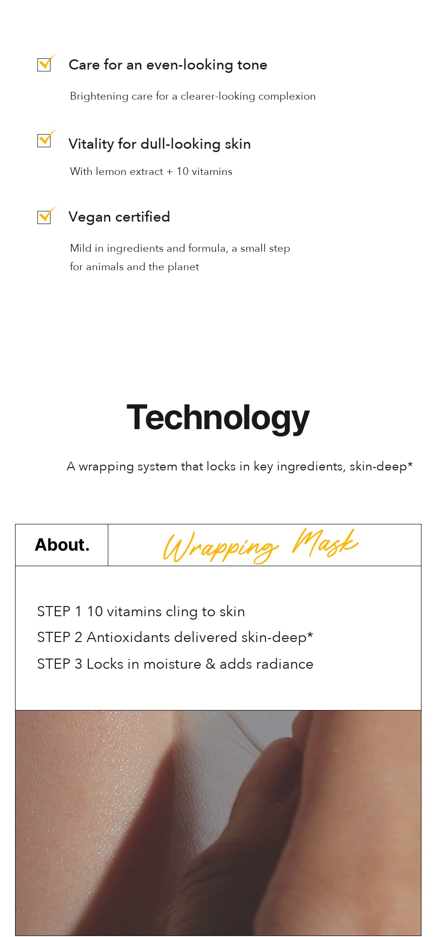 MEDIPEEL Vitamin Mela Toning Wrapping Mask detail 2