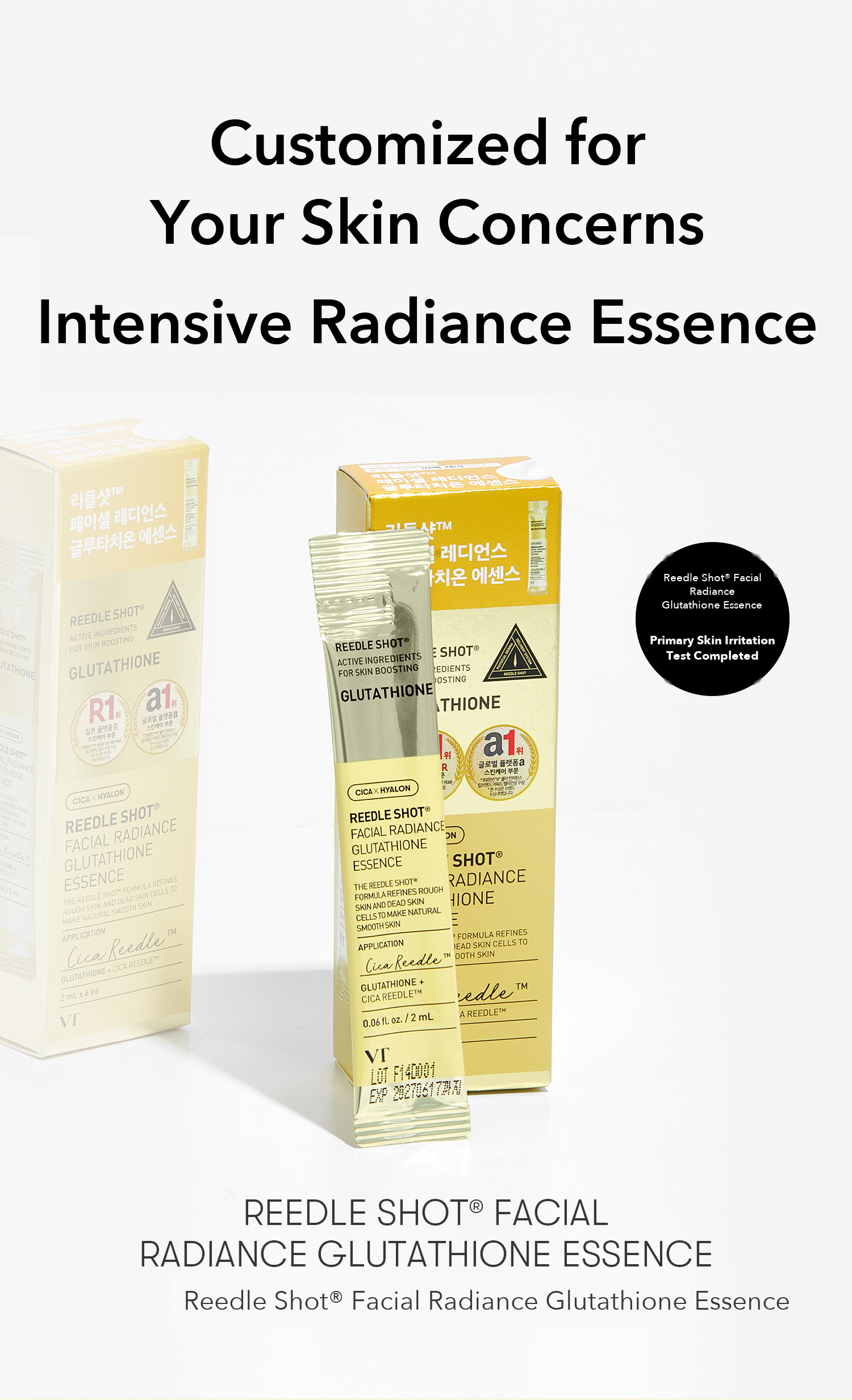 VT Reedle Shot Facial Radiance Glutathione Essence 2ml x 6 detail 01