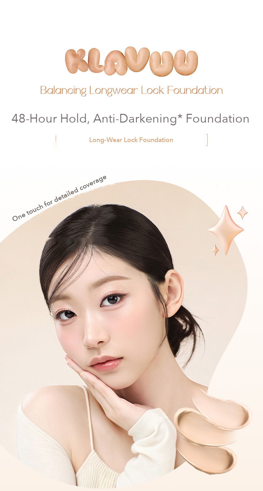 KLAVUU Balancing Longwear Lock Foundation 25ml detail 01