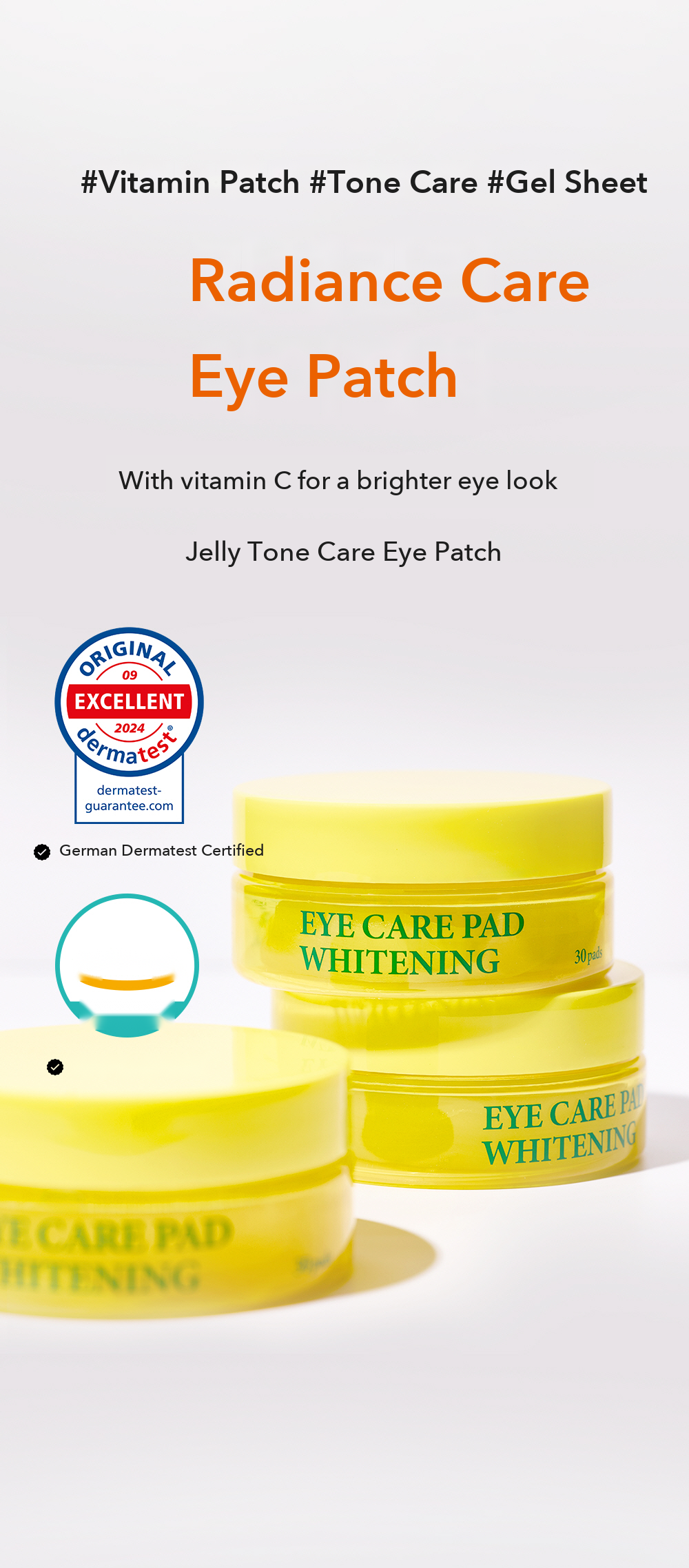 SOMISOME Jelly Tone Care Eye Patch 30 Pieces 35g detail 01