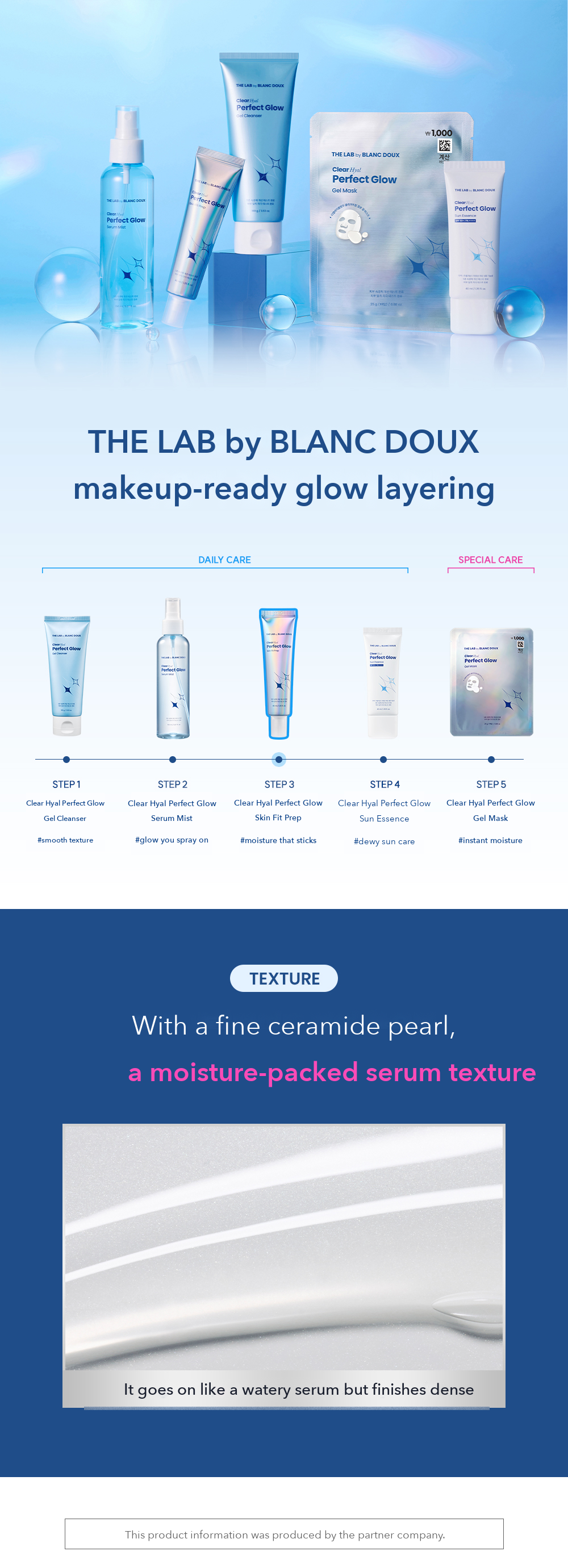 THE LAB by BLANC DOUX Clear Hyal Perfect Glow Skin Fit Prep detail 11