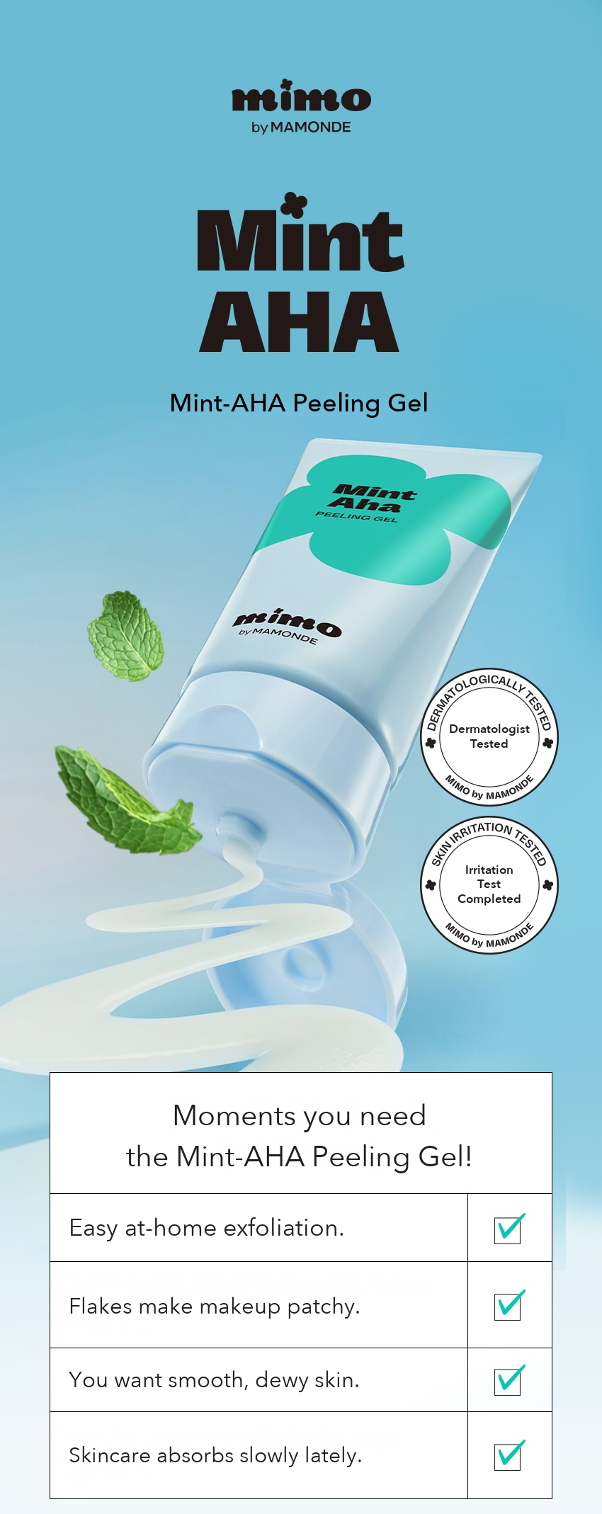 MIMO by MAMONDE Mint-AHA Peeling Gel detail 01