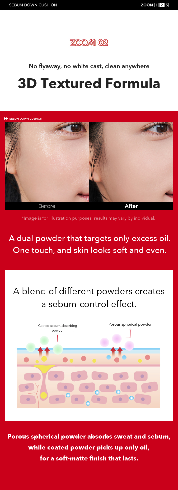 ZOOM by JUNGSAEMMOOL Sebum Down Cushion 4g detail 05