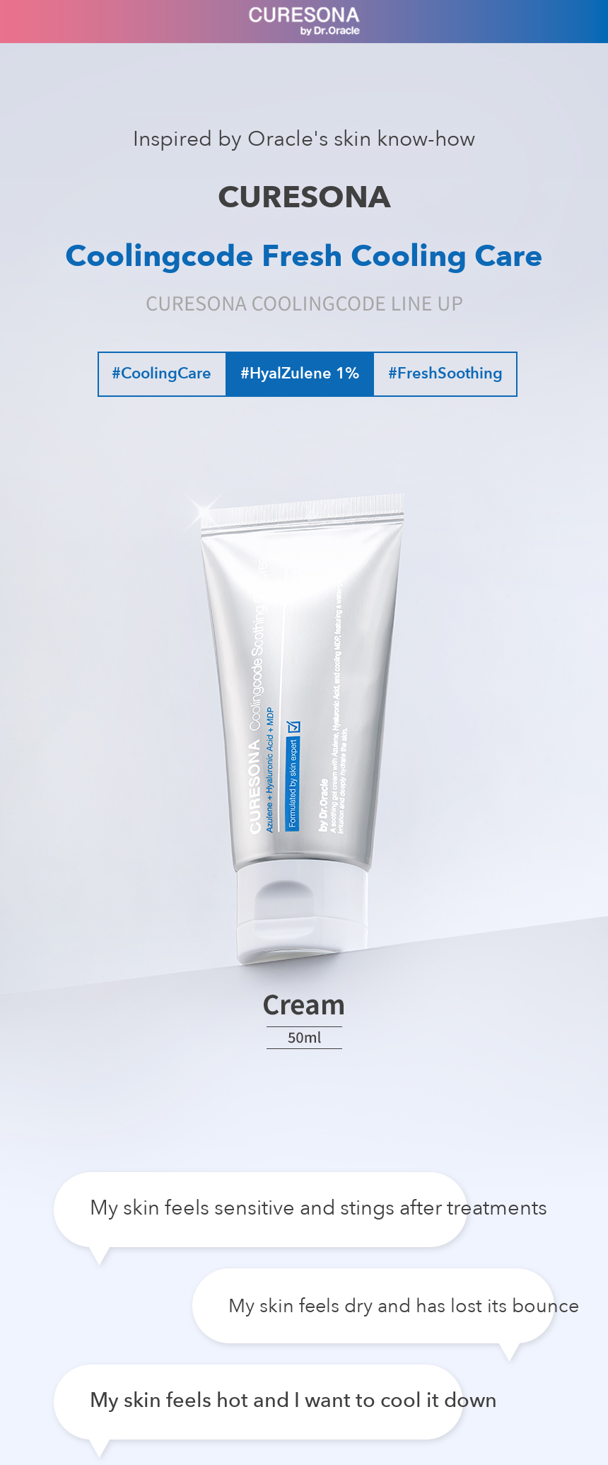 Dr.Oracle Curesona Coolingcode Soothing Gel Cream 50ml detail 01