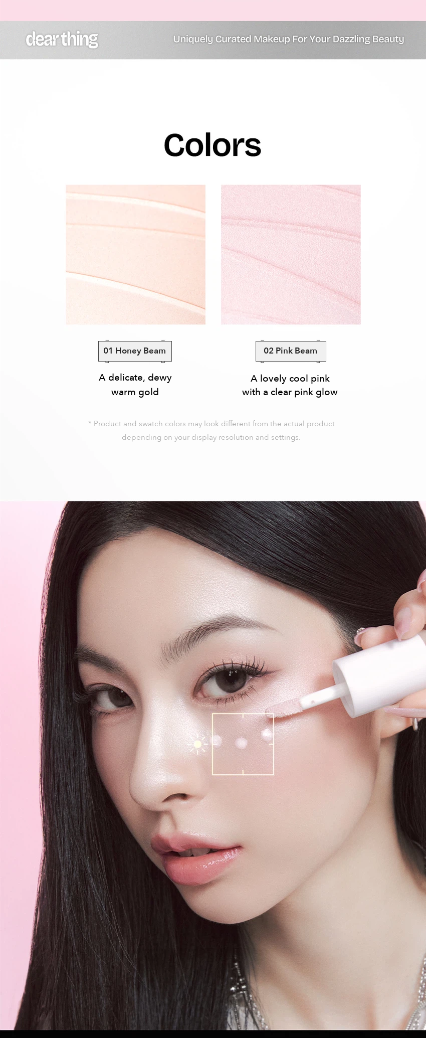 MILKTOUCH Dear Thing Glow Effect Liquid Highlighter detail 02