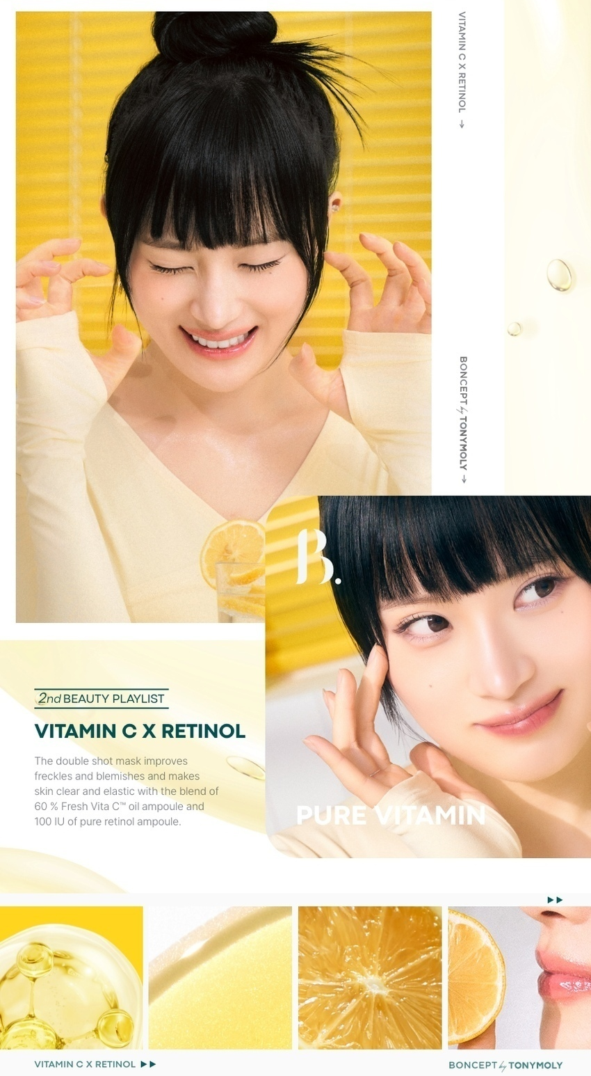 BONCEPT Vita C Double Shot Ampoule Mask detail 09