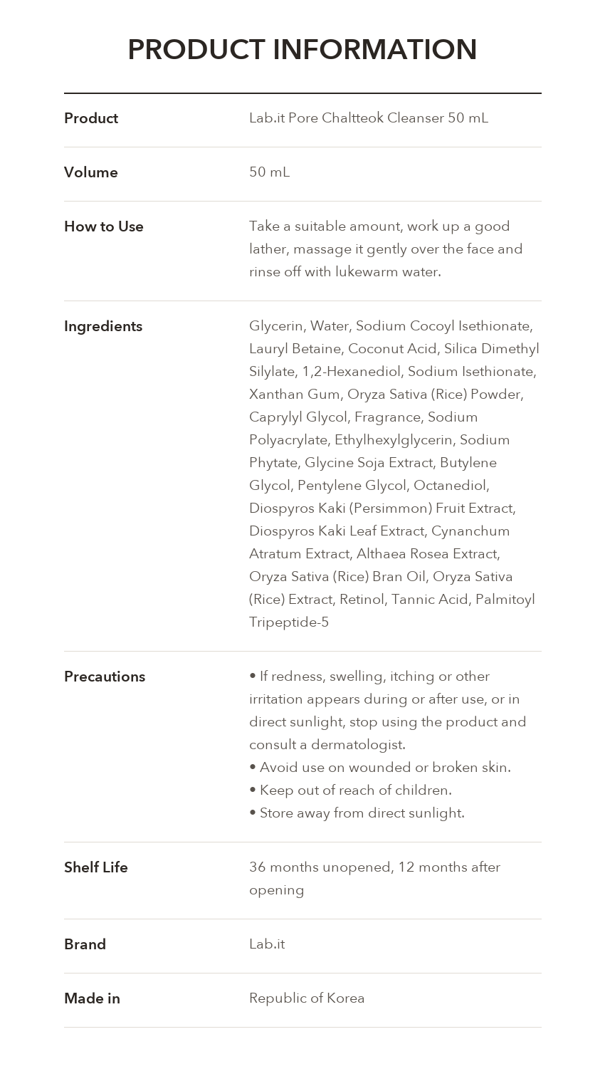 Lab.it Pore Chaltteok Cleanser detail 10