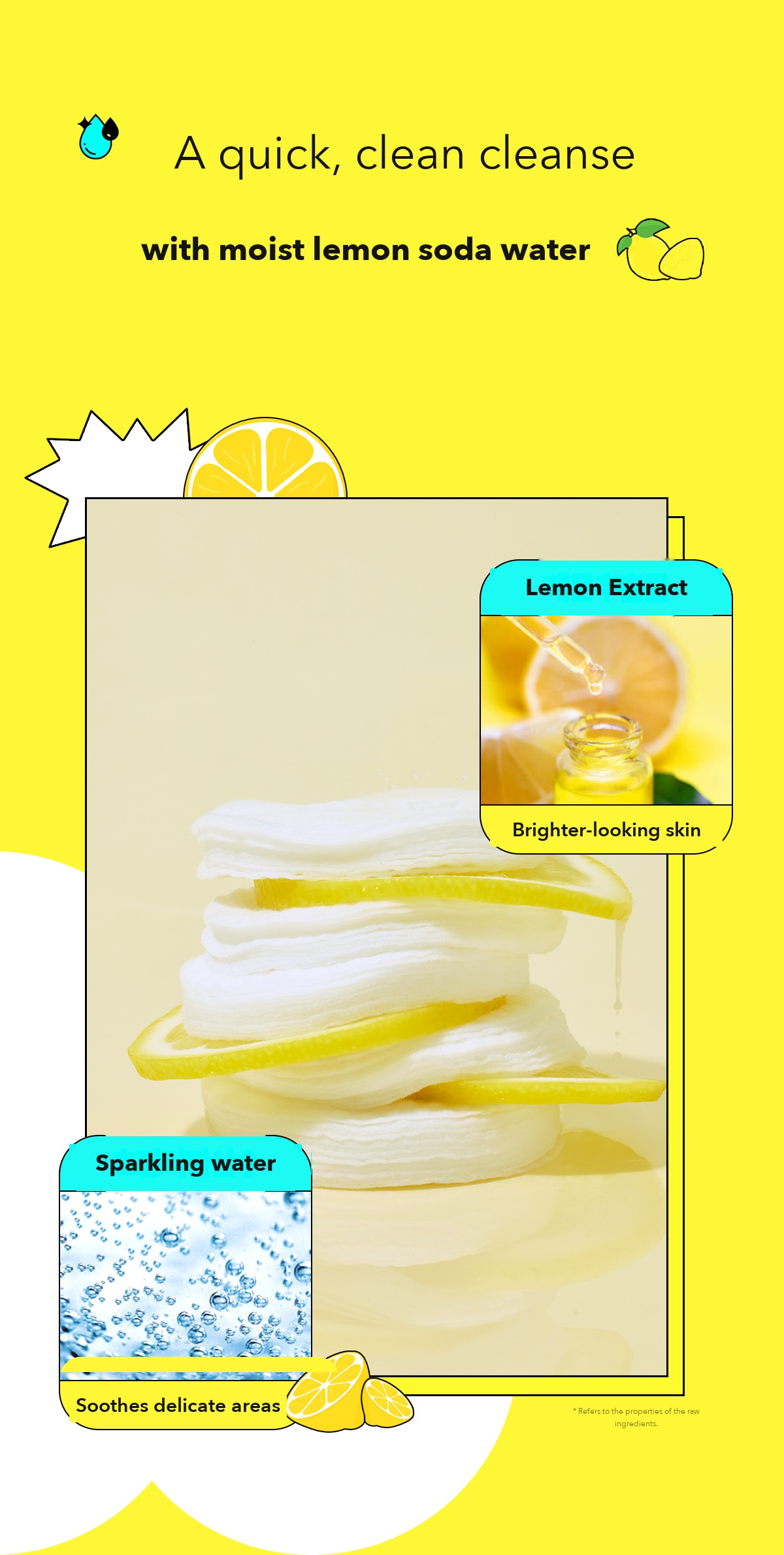 POINT Lemon Soda Lip & Eye Remover Pad detail 05