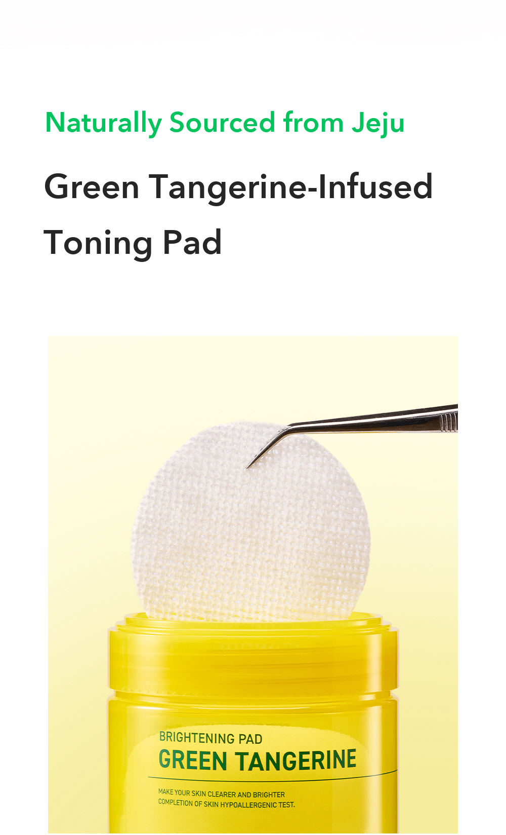 SOMISOME Green Tangerine Toning Pad 50 Pads 130g detail 09