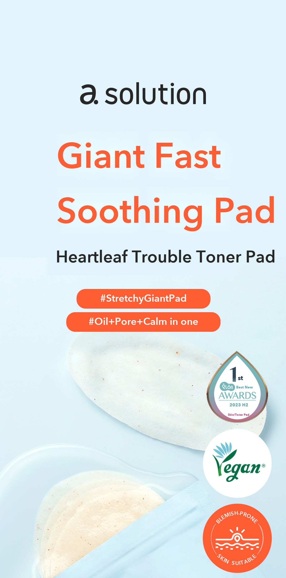 A.SOLUTION Heartleaf Trouble Toner Pad detail 01