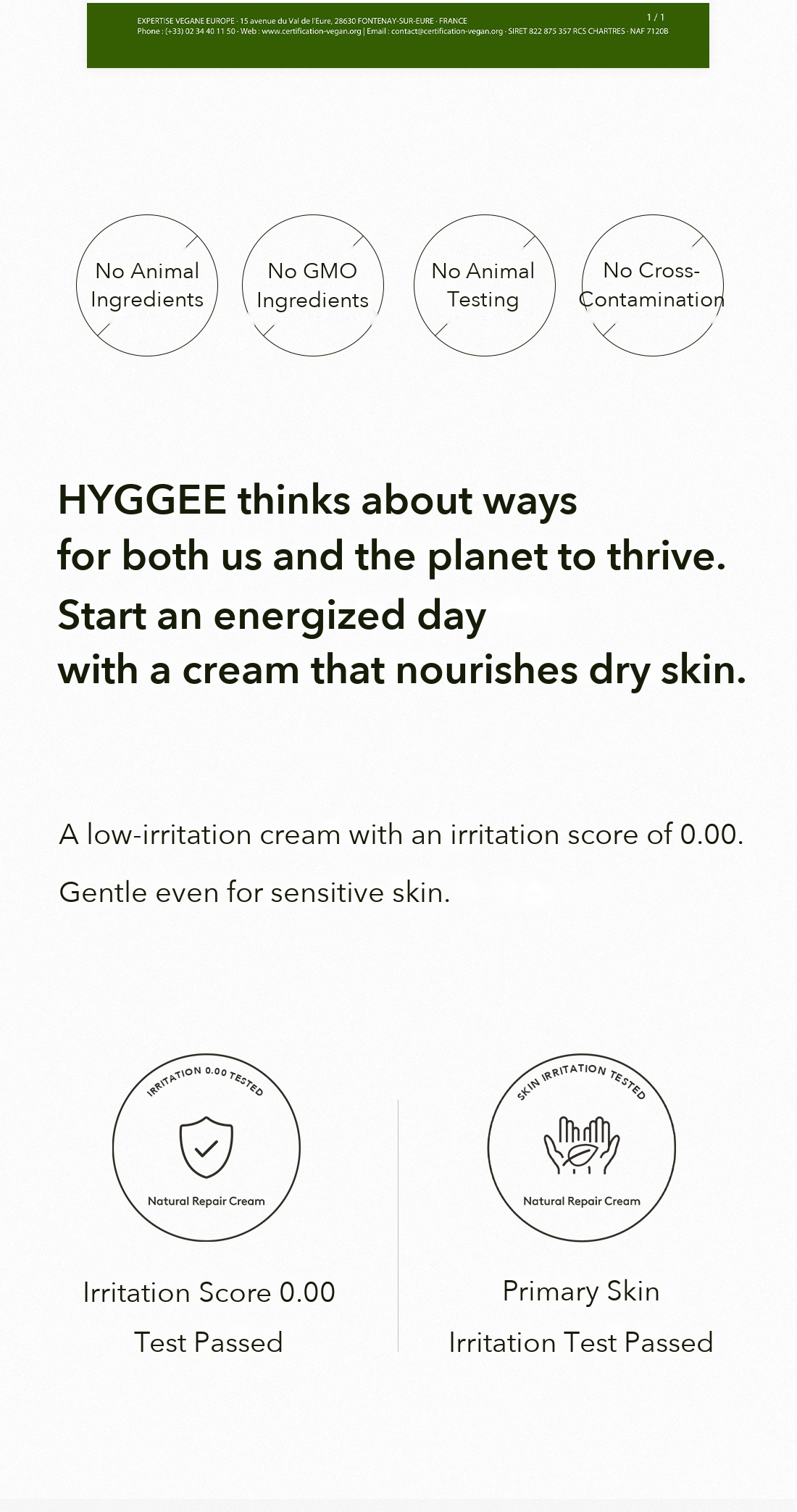 HYGGEE Natural Repair Cream detail 6
