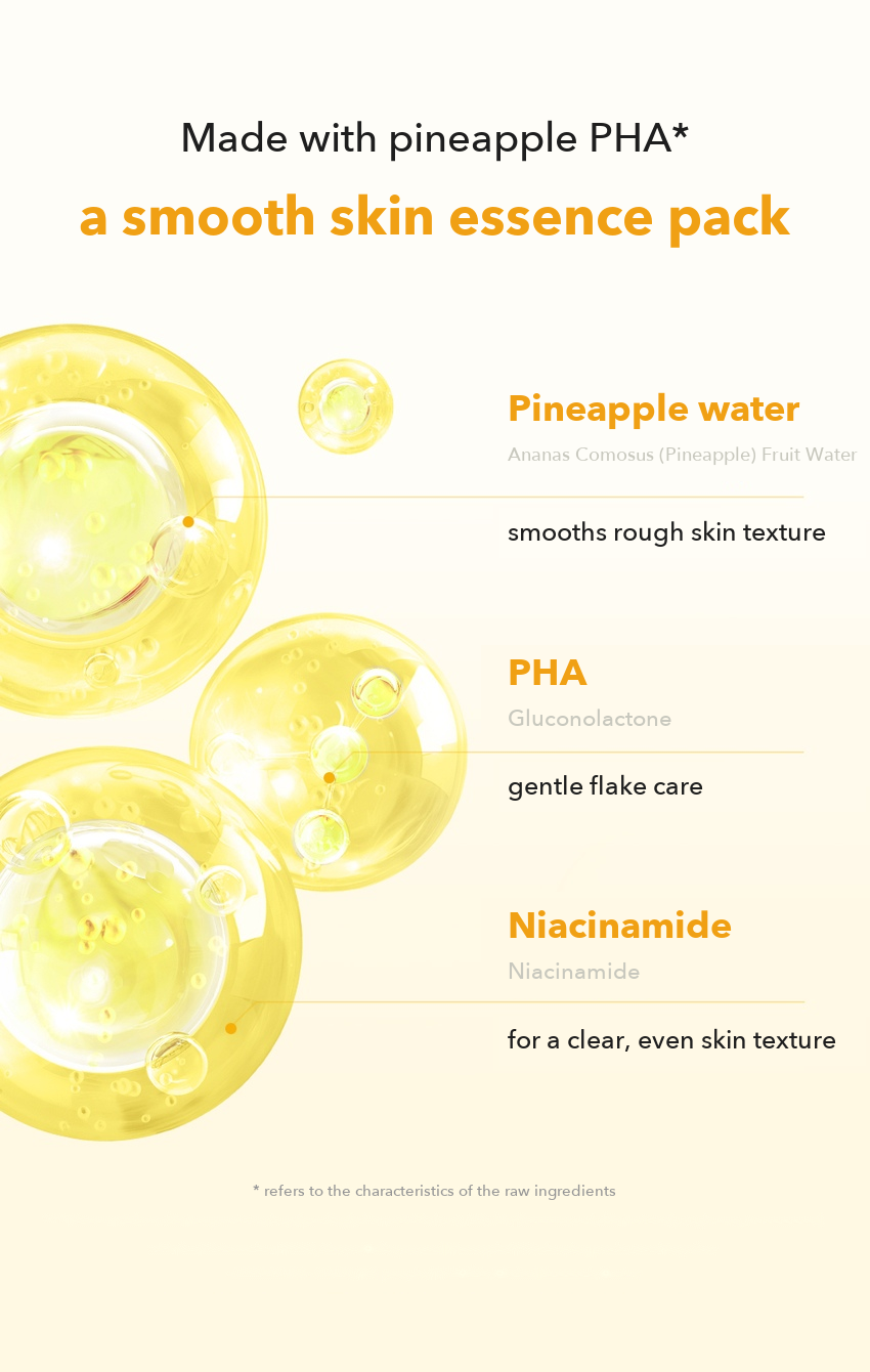 MOMMY CARE Pineapple PHA Sleeping Essence Pack detail 08