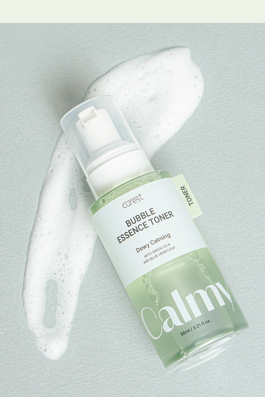 CUREST Moisture Calming Bubble Essence Toner detail 04