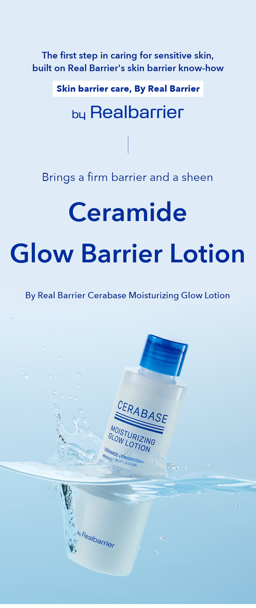 By Real Barrier Cerabase Moisturizing Glow Lotion 150ml detail 01