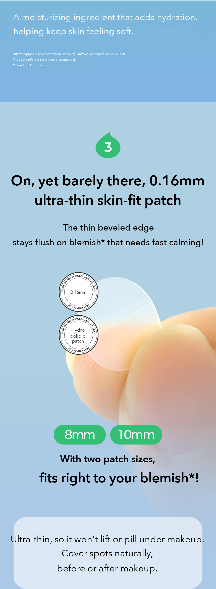 ACNES White Tea Tree Trouble Cover Spot Patch detail 8