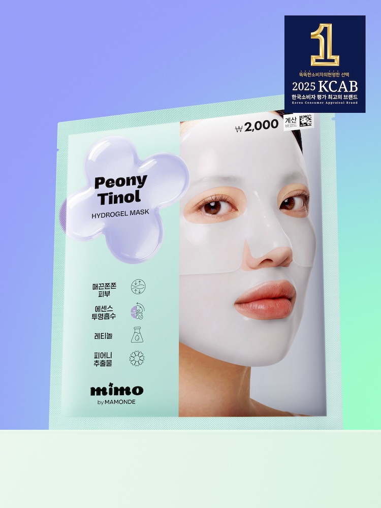 MIMO by MAMONDE Peony-Tinol Hydrogel Mask 1 Sheet