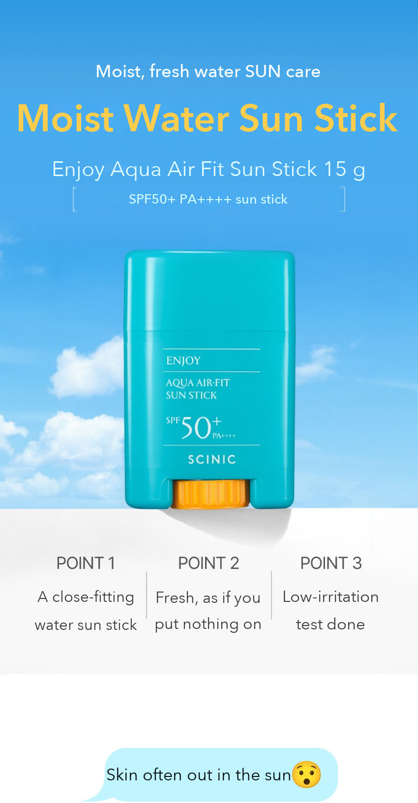 SCINIC Enjoy Aqua Air Fit Sun Stick 15g detail 01