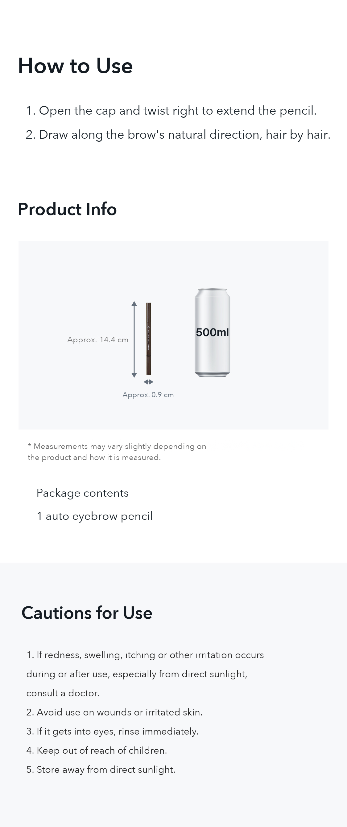 STYLISH Auto Eyebrow Pencil Gray Brown 0.25g detail 05