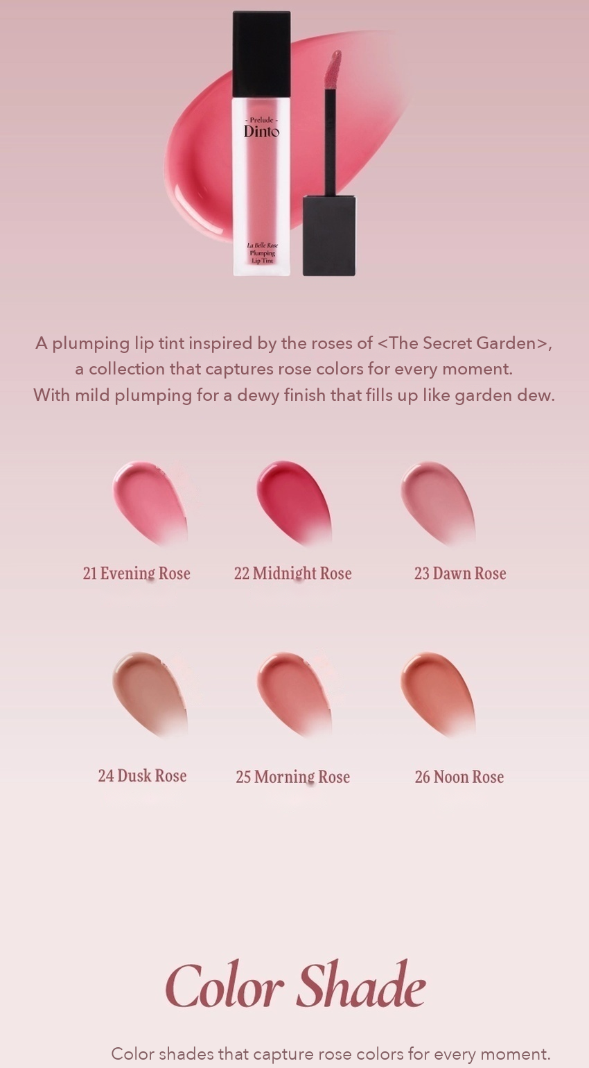 Prelude Dinto La Belle Rose Plumping Lip Tint 5g detail 03