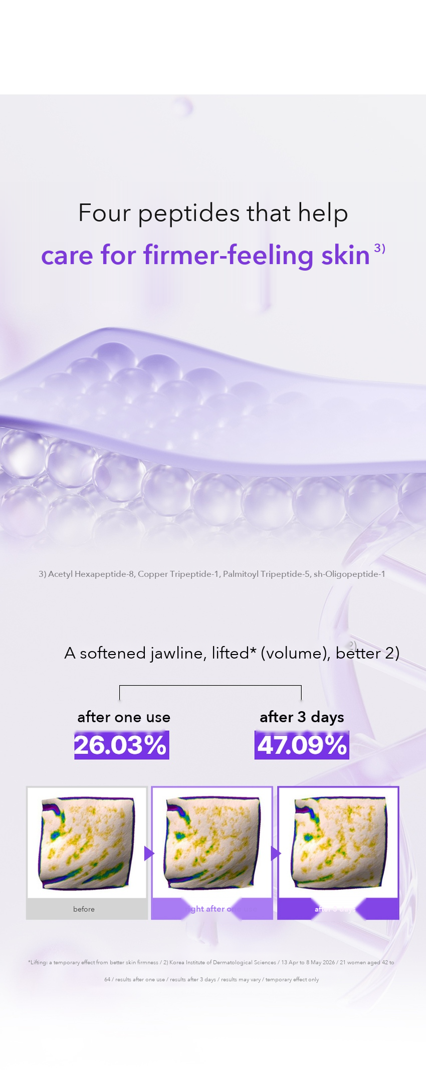 DERMAFIRM Peptide Exosome Lifting Patch detail 04