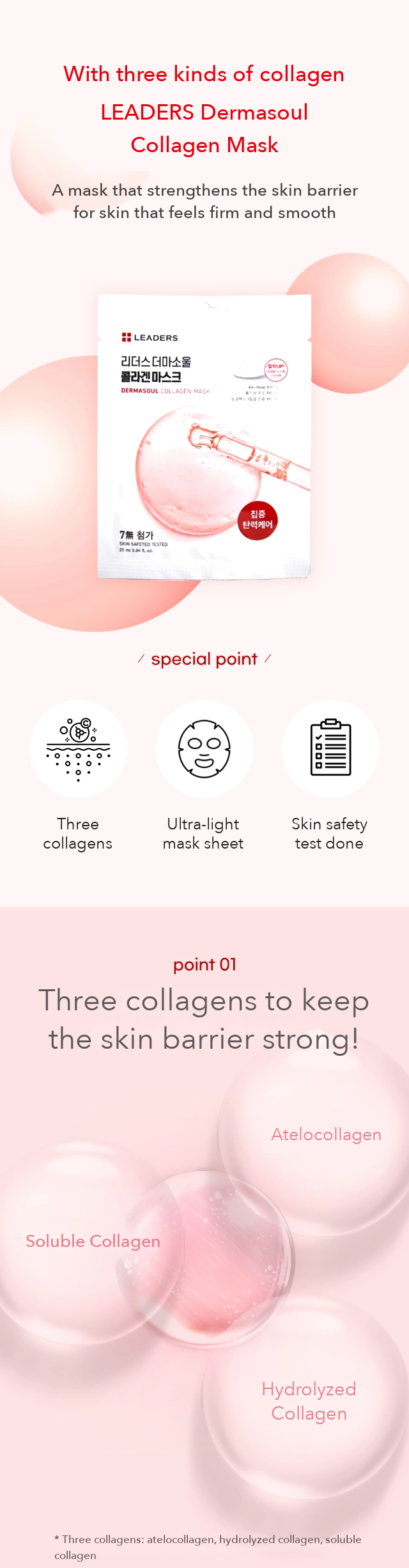 LEADERS Derma Soul Collagen Mask detail 2