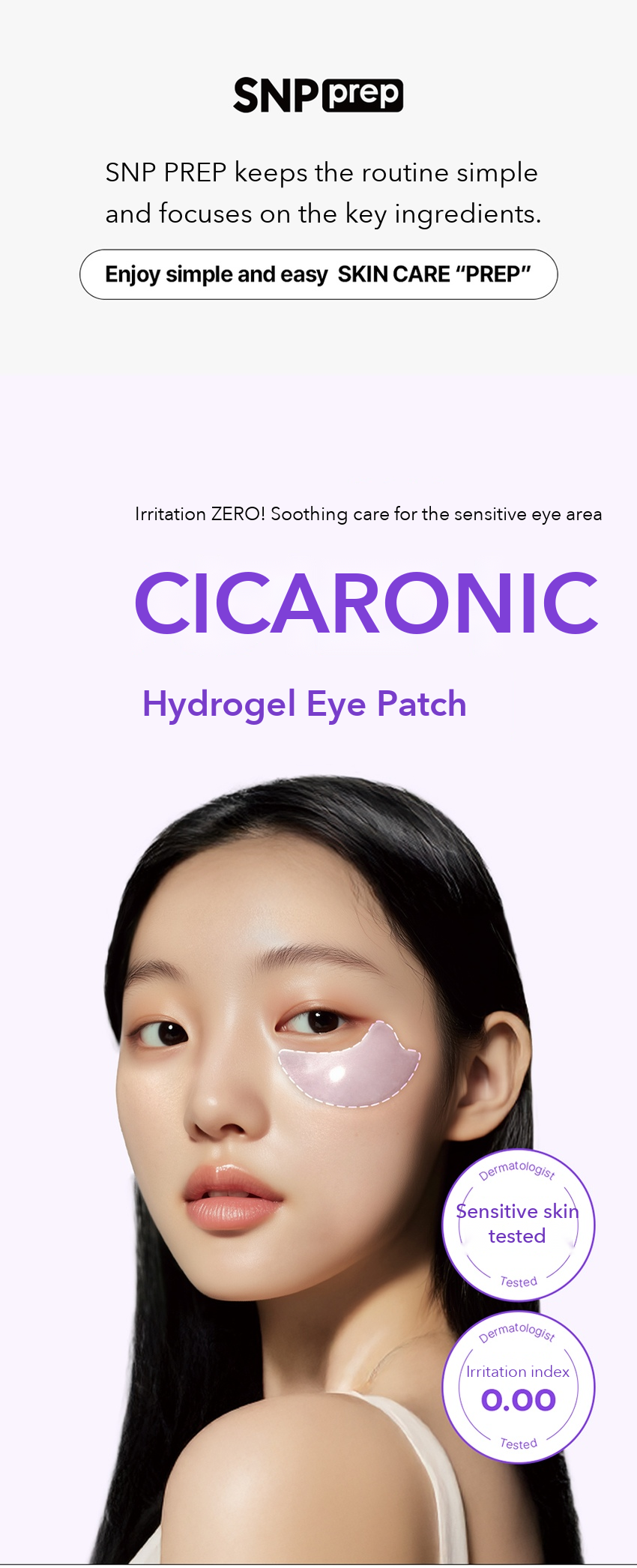 SNP PREP Cicaronic Hydrogel Eye Patch detail 1