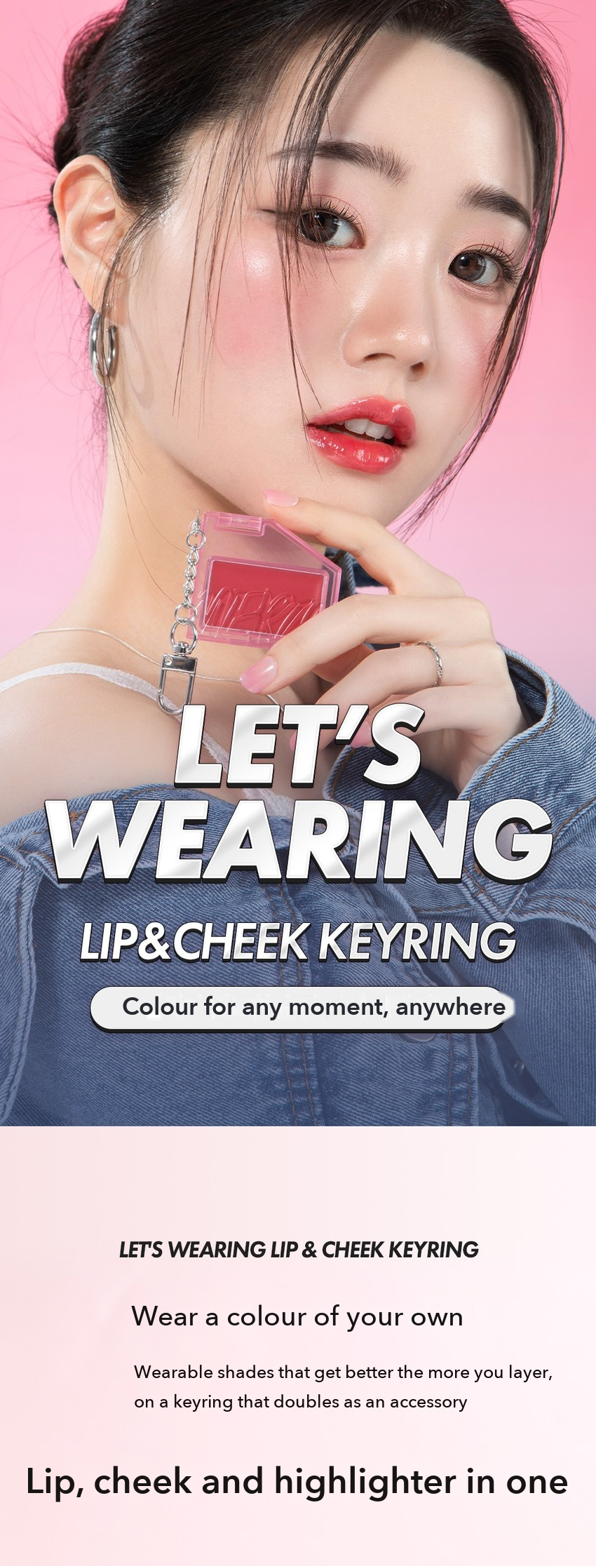 MERZY Let's Wearing Lip & Cheek Keyring detail 01