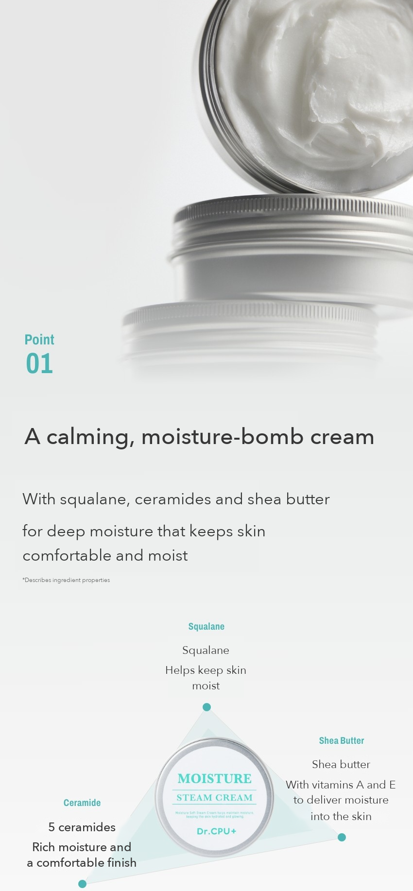 Dr.CPU+ Moisture Soft Steam Cream detail 2