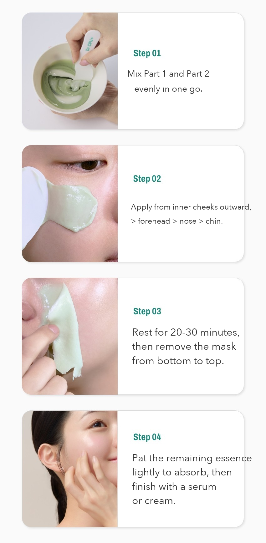 Dr.CPU+ Calming Glow Cream Modeling Mask detail 6