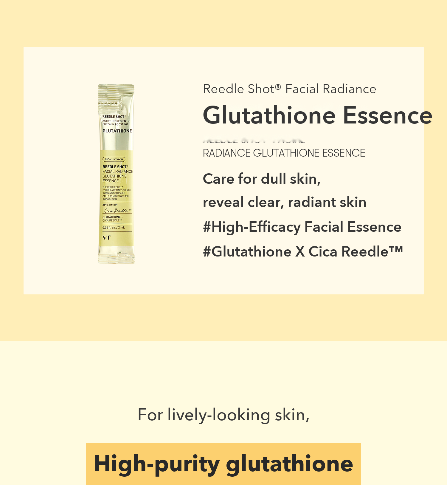 VT Reedle Shot Facial Radiance Glutathione Essence 2ml x 6 detail 02