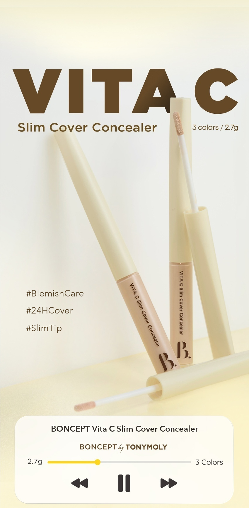 BONCEPT Vita C Slim Cover Concealer detail 01