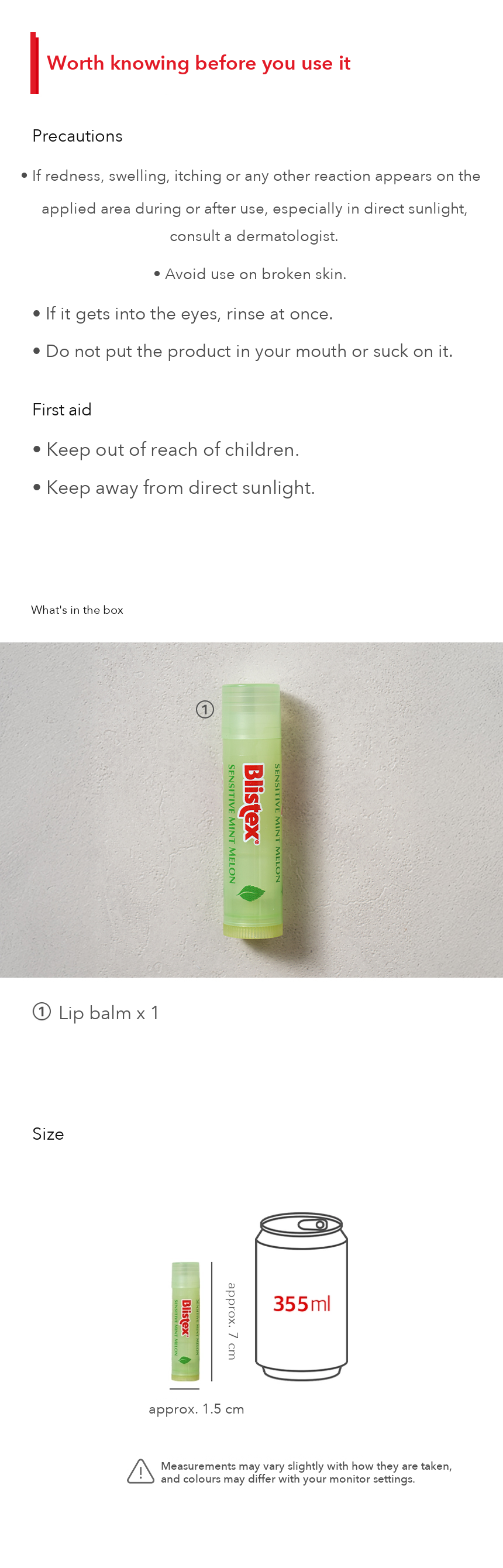 Blistex Mint Melon Lip Balm detail 03