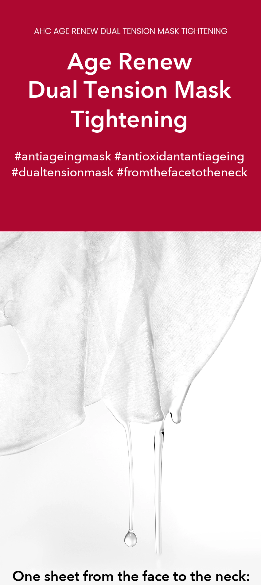 AHC Age Renew Dual Tension Mask detail 02