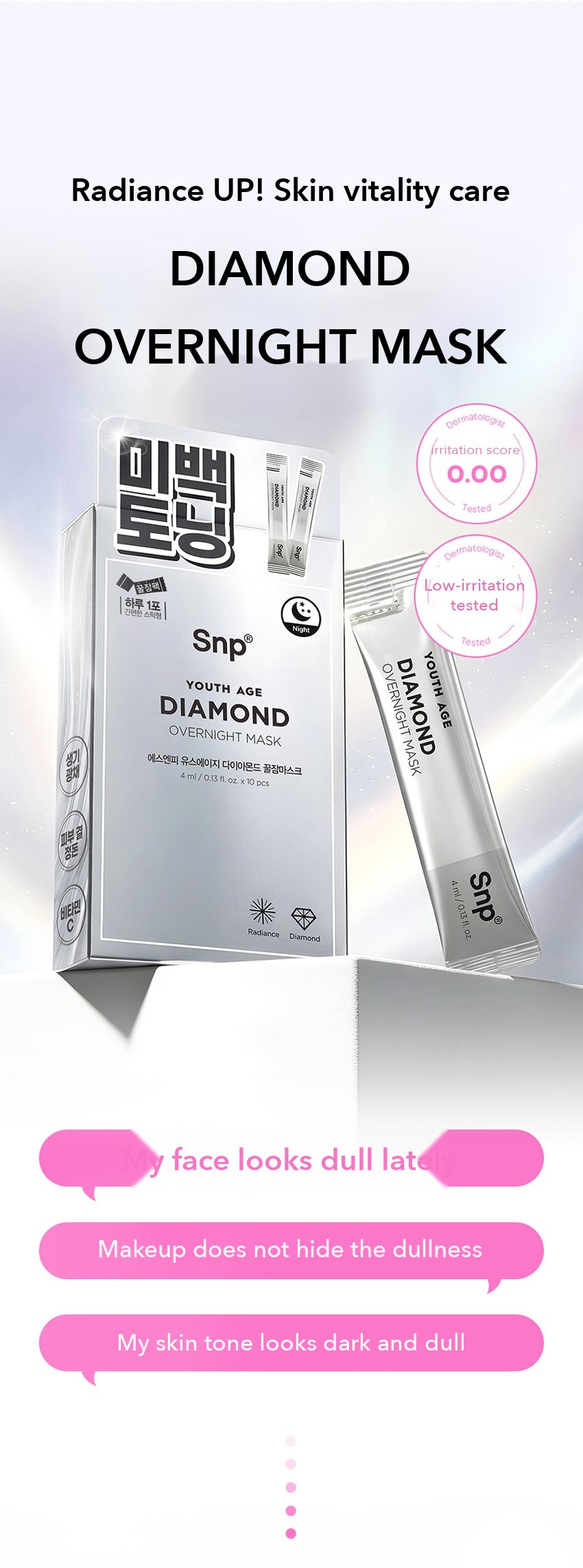 SNP Youth Age Diamond Overnight Mask detail 02