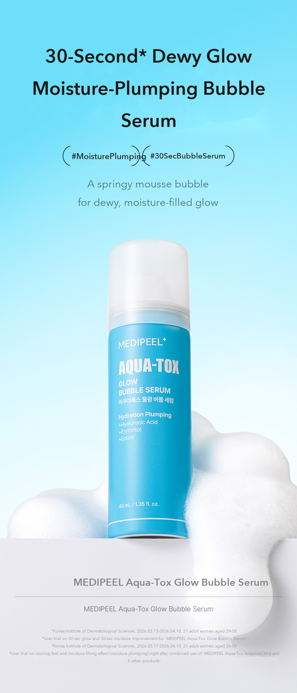MEDIPEEL Aqua-Tox Glow Bubble Serum 40ml detail 01