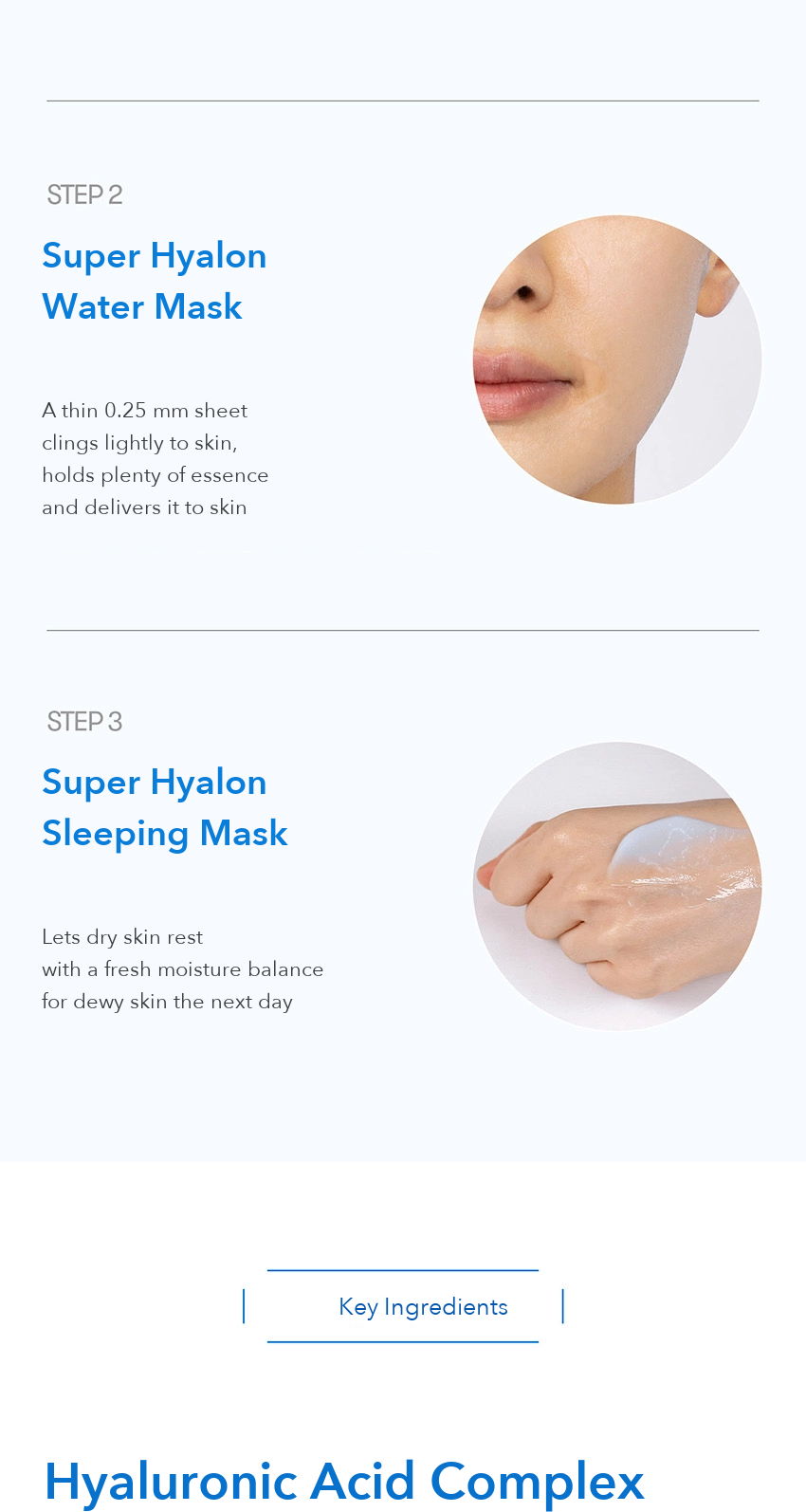 VT Super Hyalon Water 3-Step Mask Pack detail 03
