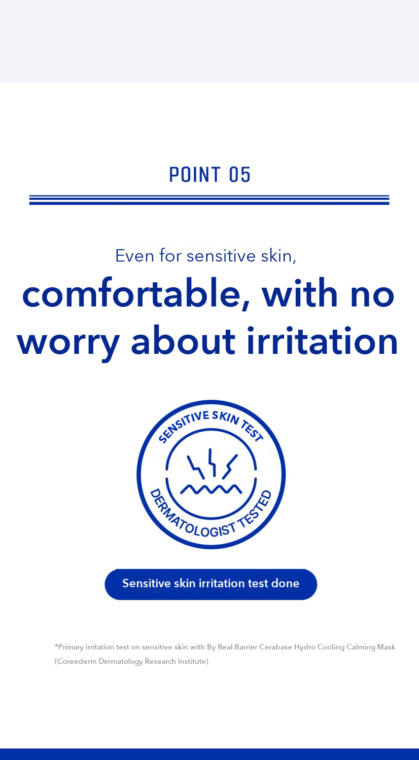 By Real Barrier Cerabase Hydro Cooling Calming Mask 24ml detail 09