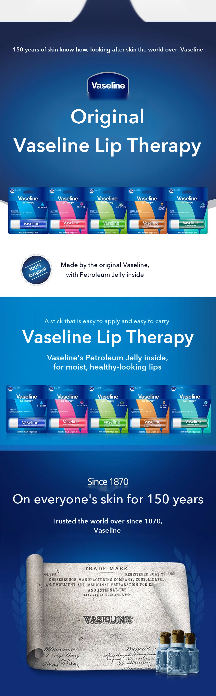 Vaseline Lip Therapy Aloe Vera detail 1