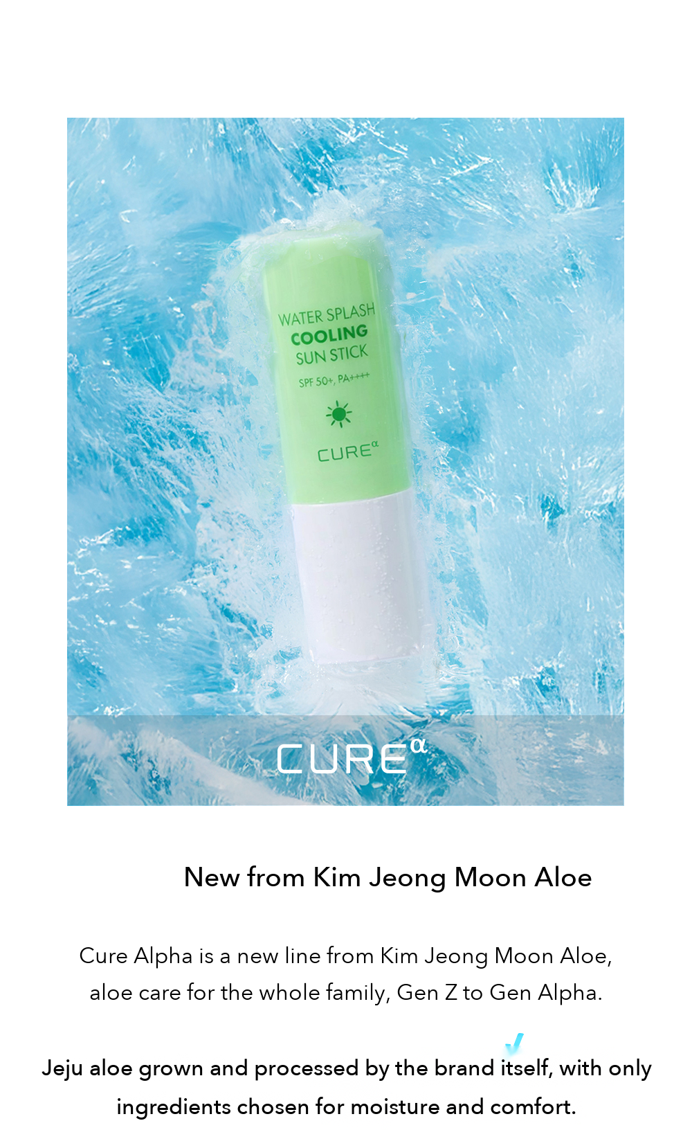 Kim Jeong Moon Aloe Cure Alpha Water Splash Cooling Sun Stick detail 2