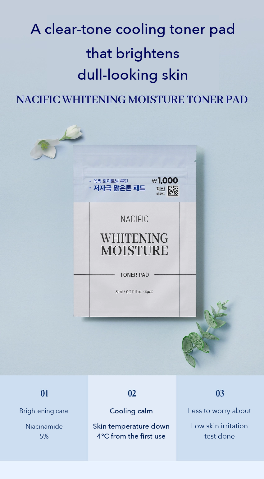 NACIFIC Whitening Moisture Toner Pad detail 2