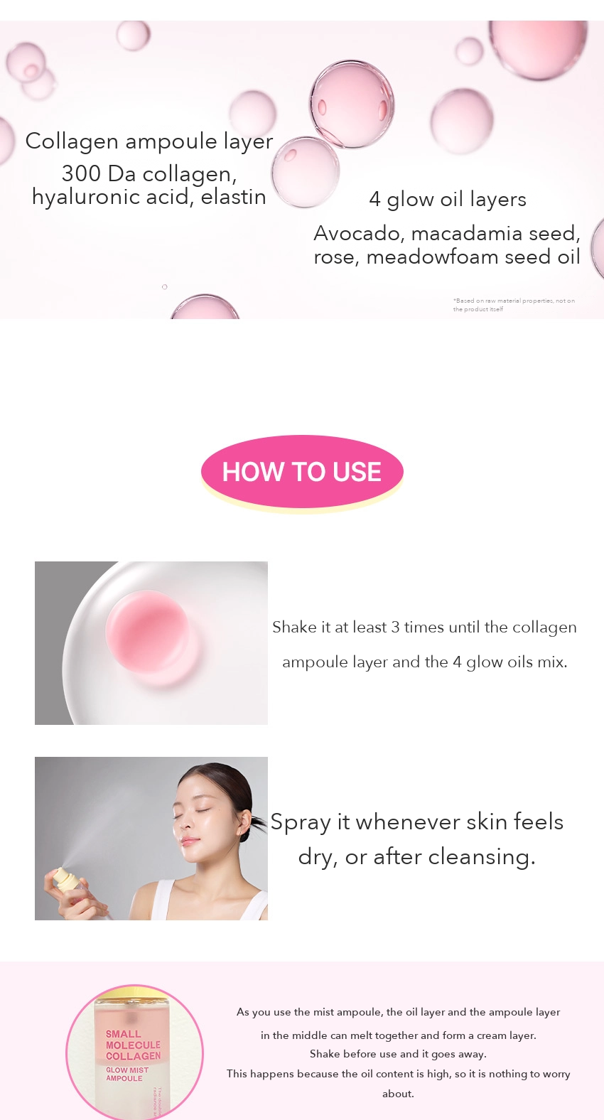 Cleaderm Low-Molecular Collagen Mist Ampoule detail 4