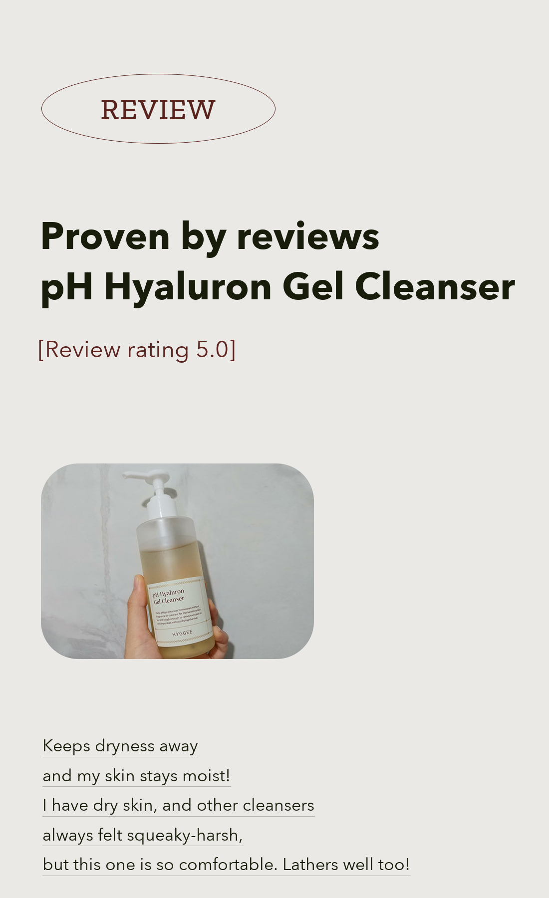 HYGGEE pH Hyaluron Gel Cleanser detail 4