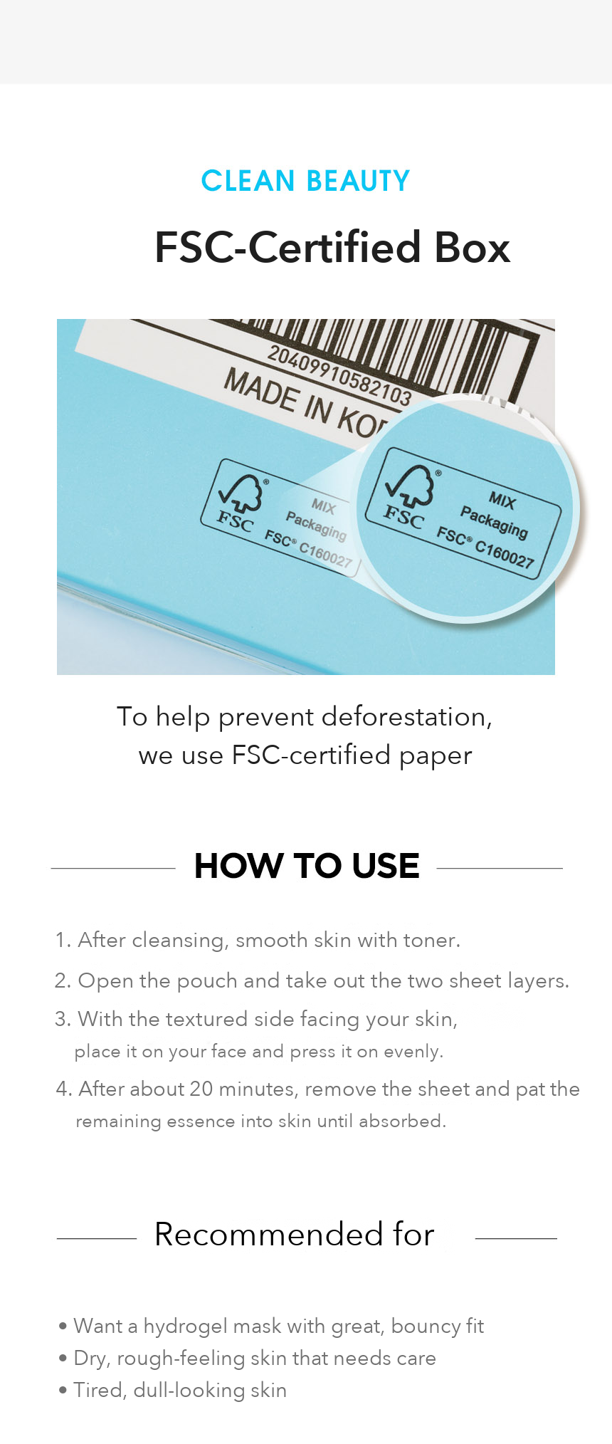 JMsolution B5 Hya Hydrogel Mask detail 8