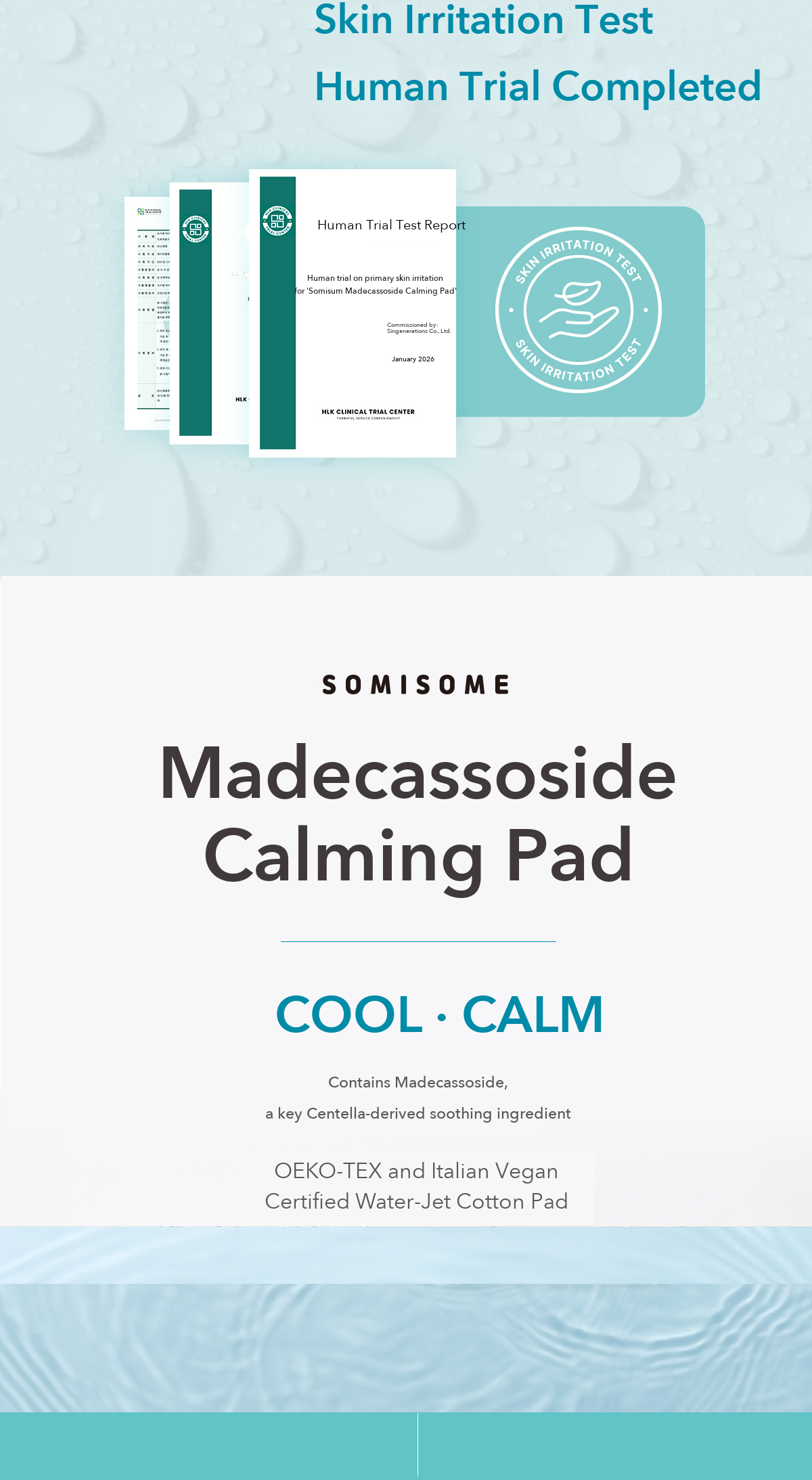 Somisome Madecassoside Calming Square Pad detail 6