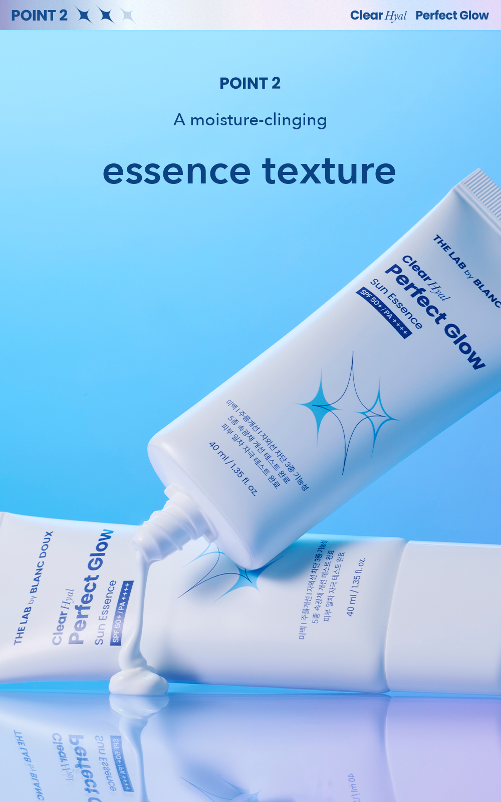 THE LAB by BLANC DOUX Clear Hyal Perfect Glow Sun Essence detail 08