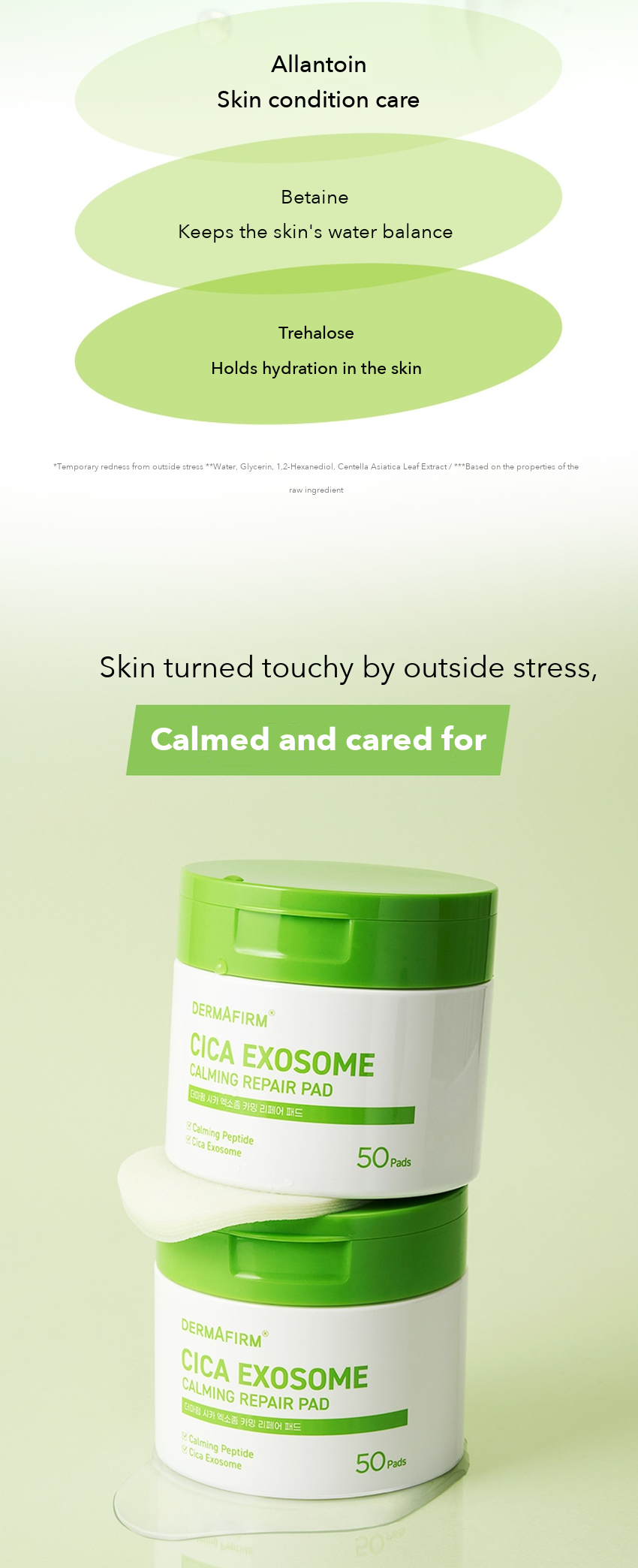 DERMAFIRM Cica Exosome Calming Repair Pad detail 05