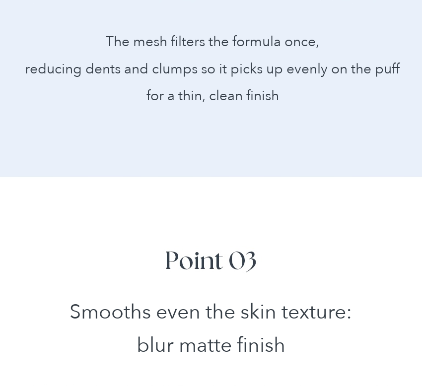 TAG No Sebum Mesh Cushion detail 7