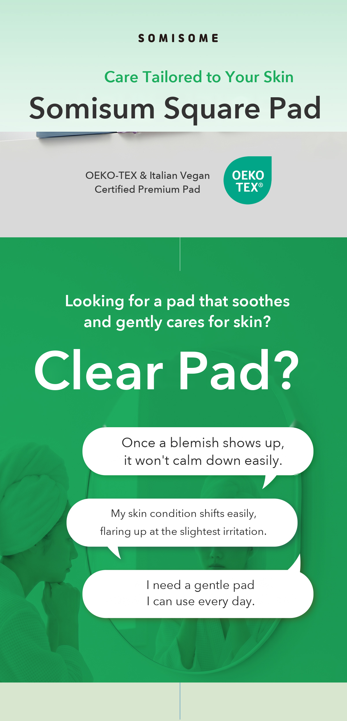 Somisome Tea Tree Clear Square Pad detail 1