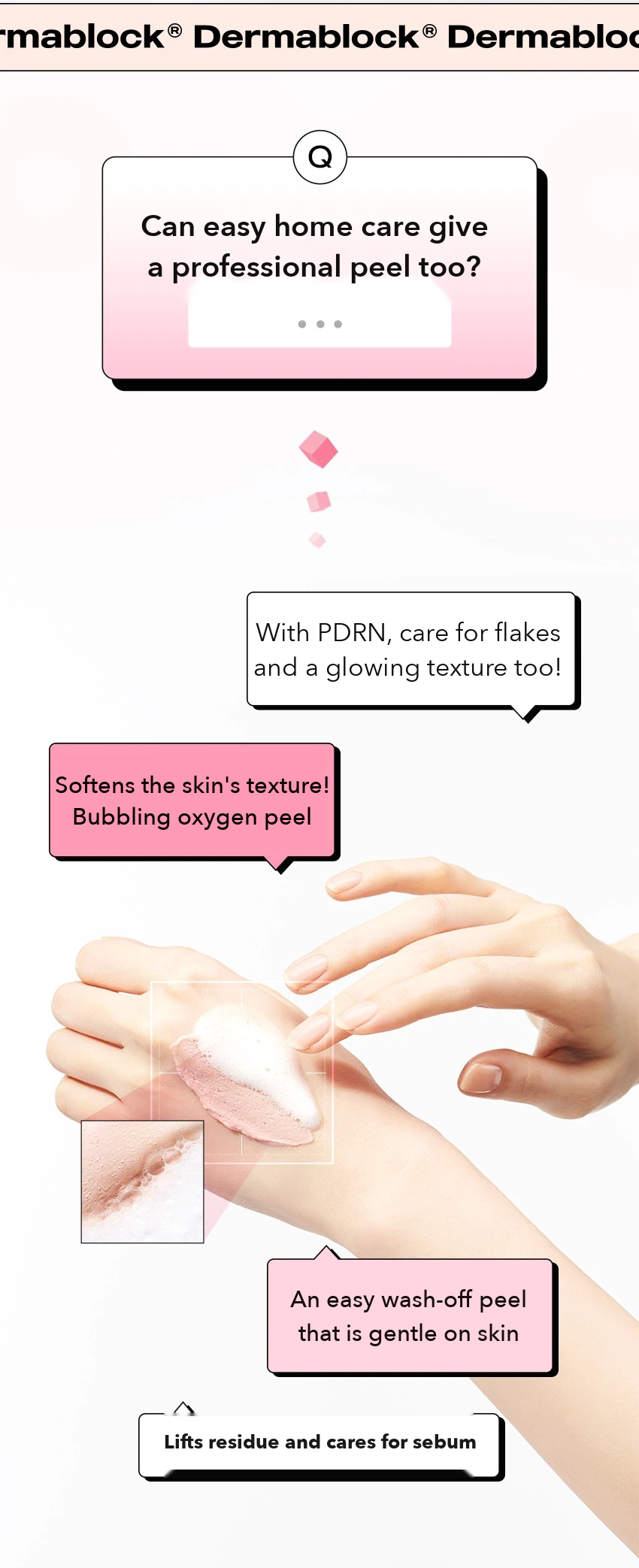 DERMABLOCK PDRN O2 Peel detail 01