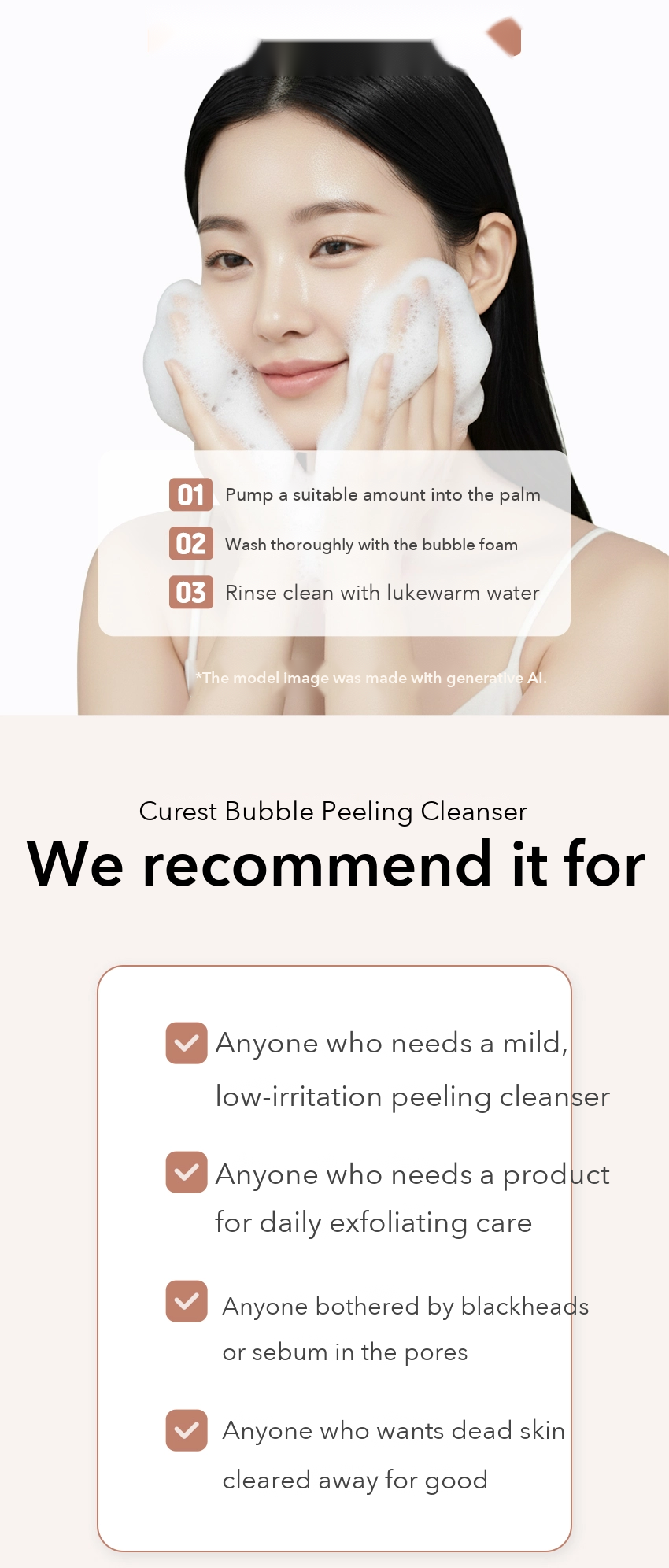 CUREST Bubble Peeling Cleanser detail 9